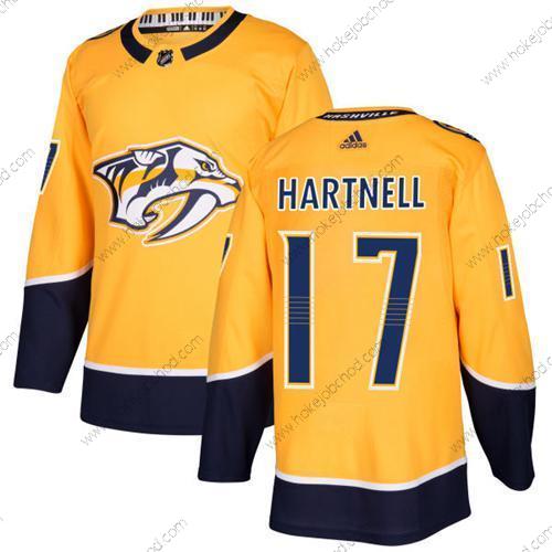 Adidas Muž Nashville Predators #17 Scott Hartnell Žlutá Domácí Autentické Sešitý NHL Dres