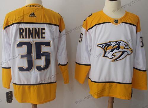 Adidas Muž Nashville Predators #35 Pekka Rinne Bílý Road Autentické Sešitý NHL Dres