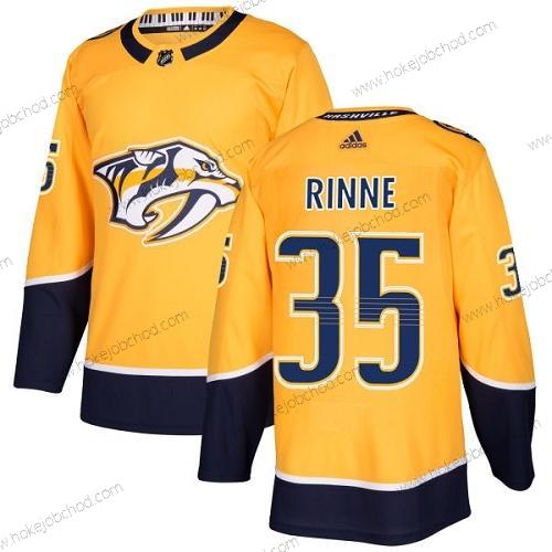 Adidas Muž Nashville Predators #35 Pekka Rinne Žlutá Domácí Autentické Sešitý NHL Dres