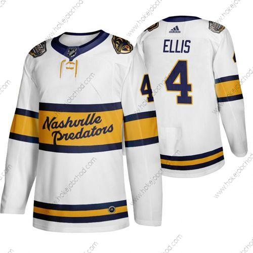 Adidas Muž Nashville Predators 4 Ryan Ellis Bílý 2020 Zimní Klasický Dres