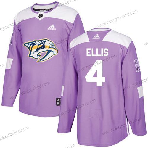 Adidas Muž Nashville Predators #4 Ryan Ellis Nachový Autentické Bojuje proti rakovině Sešitý NHL Dres