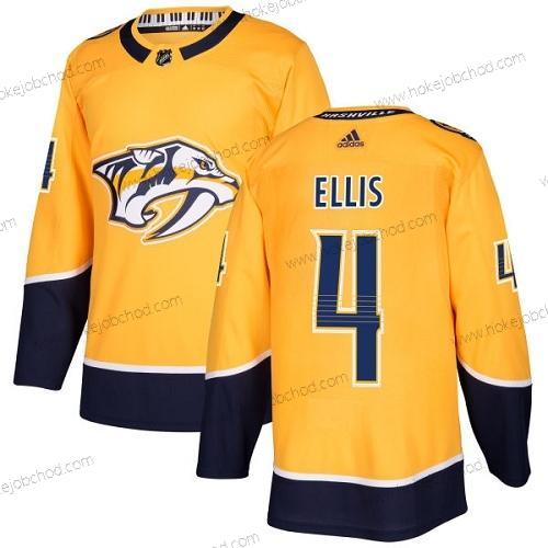 Adidas Muž Nashville Predators #4 Ryan Ellis Žlutá Domácí Autentické Sešitý NHL Dres