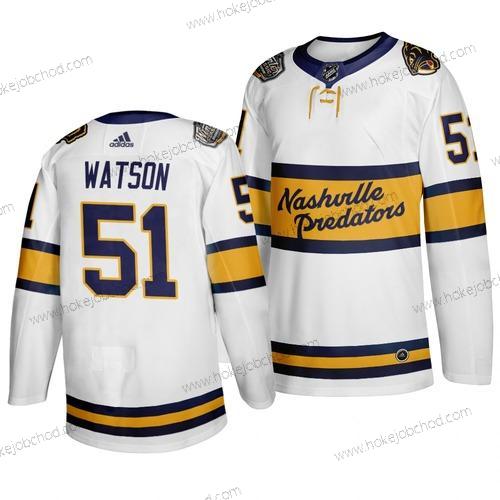 Adidas Muž Nashville Predators 51 Austin Watson Bílý 2020 Zimní Klasický Dres