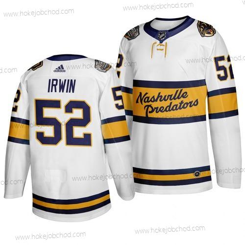 Adidas Muž Nashville Predators 52 Matt Irwin Bílý 2020 Zimní Klasický Dres