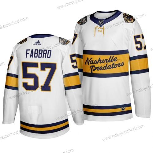 Adidas Muž Nashville Predators 57 Dante Fabbro Bílý 2020 Zimní Klasický Dres