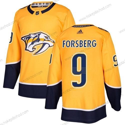 Adidas Muž Nashville Predators #9 Filip Forsberg Žlutá Domácí Autentické Sešitý NHL Dres