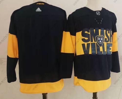 Adidas Muž Nashville Predators Prázdný Černá 2022 Stadium Series Sešitý NHL Dres