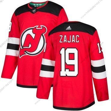 Adidas Muž New Dres Devils #19 Travis Zajac Červené Domácí Autentické Sešitý NHL Dres