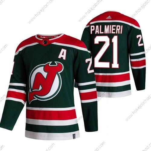 Adidas Muž New Dres Devils #21 Kyle Palmieri Zelená 2020-21 Obrácený Retro Náhradní NHL Dres