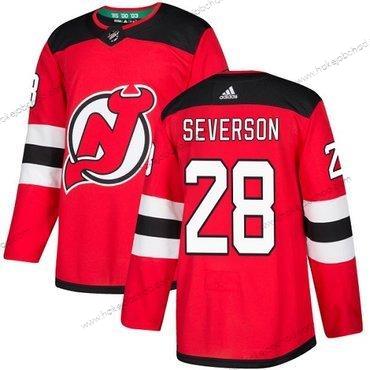 Adidas Muž New Dres Devils #28 Damon Severson Červené Domácí Autentické Sešitý NHL Dres