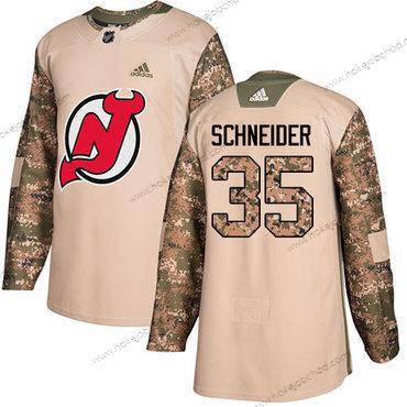 Adidas Muž New Dres Devils #35 Cory Schneider Camo Autentické 2017 Veterans Day Sešitý NHL Dres