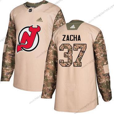 Adidas Muž New Dres Devils #37 Pavel Zacha Camo Autentické 2017 Veterans Day Sešitý NHL Dres