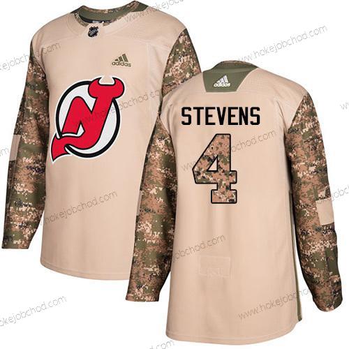 Adidas Muž New Dres Devils #4 Scott Stevens Camo Autentické 2017 Veterans Day Sešitý NHL Dres