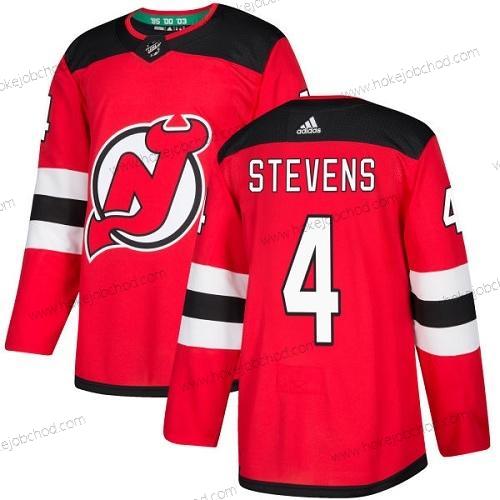 Adidas Muž New Dres Devils #4 Scott Stevens Červené Domácí Autentické Sešitý NHL Dres