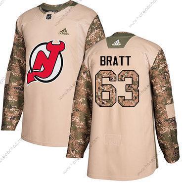 Adidas Muž New Dres Devils #63 Jesper Bratt Camo Autentické 2017 Veterans Day Sešitý NHL Dres