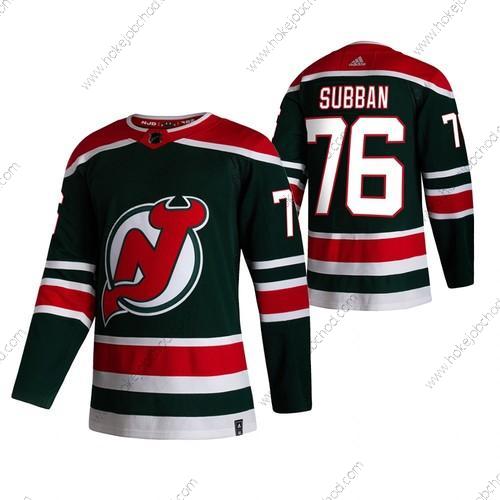 Adidas Muž New Dres Devils #76 P.K. Subban Zelená 2020-21 Obrácený Retro Náhradní NHL Dres