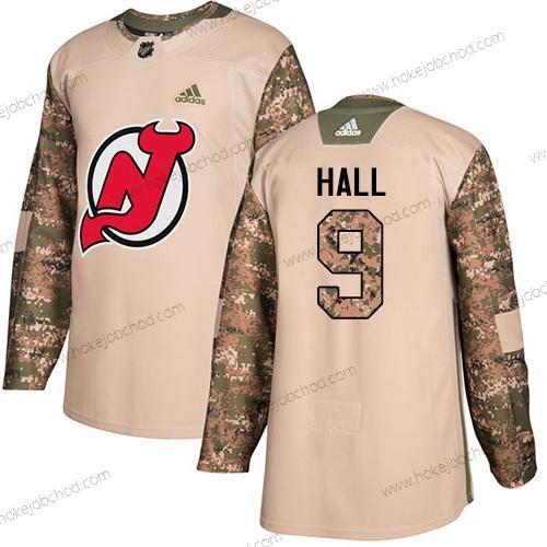 Adidas Muž New Dres Devils #9 Taylor Hall Camo Autentické 2017 Veterans Day Sešitý NHL Dres