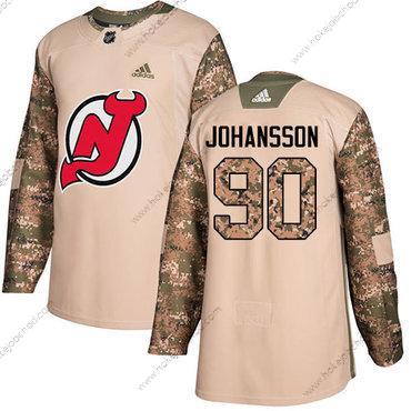 Adidas Muž New Dres Devils #90 Marcus Johansson Camo Autentické 2017 Veterans Day Sešitý NHL Dres