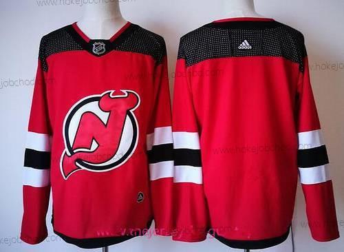 Adidas Muž New Dres Devils Prázdný Červené With Černá 2017-2018 Hokejový Sešitý NHL Dres