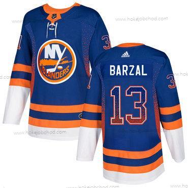 Adidas Muž New York Islanders #13 Mathew Barzal Modrý Oranžová Royal Dres