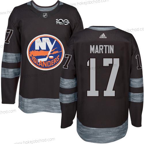 Adidas Muž New York Islanders #17 Matt Martin Černá 1917-2017 100th Výročí Sešitý NHL Dres