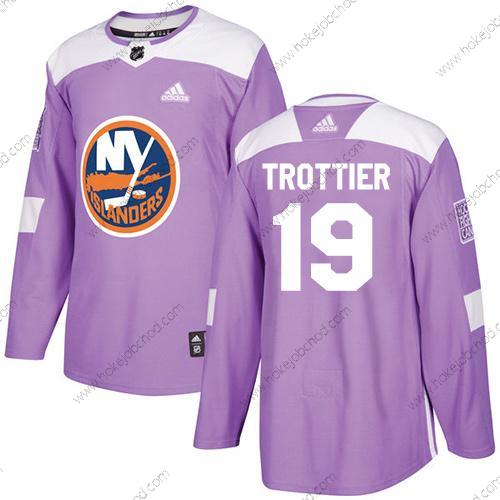 Adidas Muž New York Islanders #19 Bryan Trottier Nachový Autentické Bojuje proti rakovině Sešitý NHL Dres