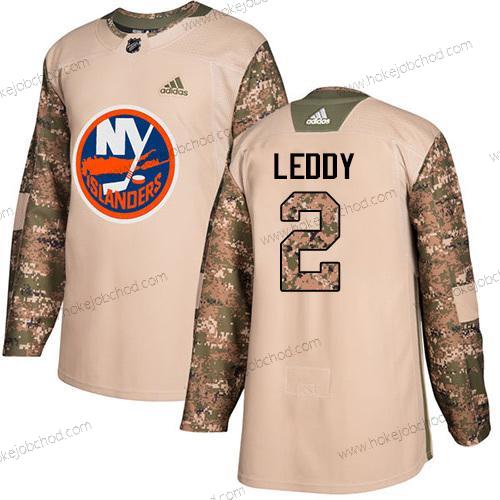 Adidas Muž New York Islanders #2 Nick Leddy Camo Autentické 2017 Veterans Day Sešitý NHL Dres