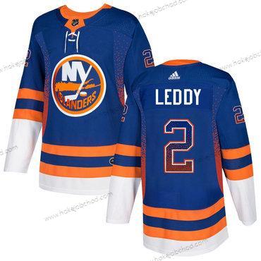 Adidas Muž New York Islanders #2 Nick Leddy Modrý Oranžová Royal Dres