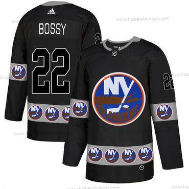 Adidas Muž New York Islanders #22 Mike Bossy Černá Tým Logos Dres