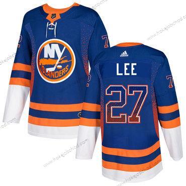 Adidas Muž New York Islanders #27 Anders Lee Modrý Oranžová Bílý Royal Dres