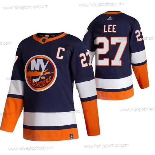 Adidas Muž New York Islanders #27 Anders Lee Námořnictvo Modrý 2020-21 Obrácený Retro Náhradní NHL Dres