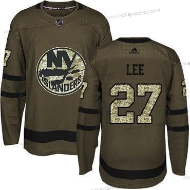 Adidas Muž New York Islanders #27 Anders Lee Zelená Salute to Service Sešitý NHL Dres