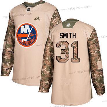 Adidas Muž New York Islanders #31 Billy Smith Camo Autentické 2017 Veterans Day Sešitý NHL Dres