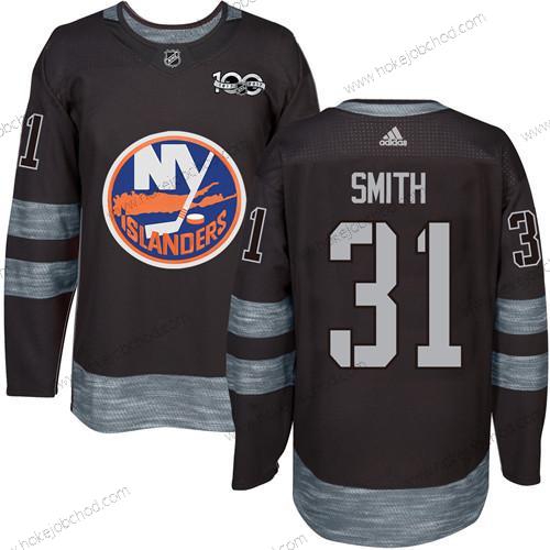 Adidas Muž New York Islanders #31 Billy Smith Černá 1917-2017 100th Výročí Sešitý NHL Dres