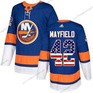 Adidas Muž New York Islanders #42 Scott Mayfield Royal Modrý Autentické USA Flag NHL Dres