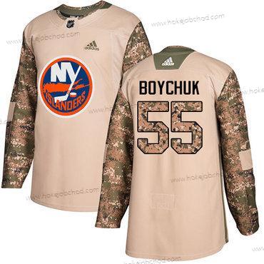 Adidas Muž New York Islanders #55 Johnny Boychuk Camo Autentické 2017 Veterans Day Sešitý NHL Dres