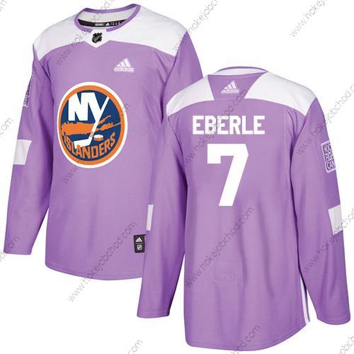 Adidas Muž New York Islanders #7 Jordan Eberle Nachový Autentické Bojuje proti rakovině Sešitý NHL Dres