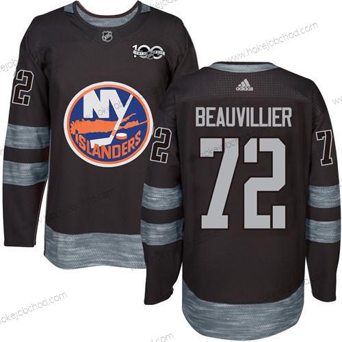 Adidas Muž New York Islanders #72 Anthony Beauvillier Černá 1917-2017 100th Výročí Sešitý NHL Dres