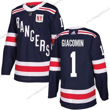 Adidas Muž New York Rangers #1 Eddie Giacomin Námořnictvo Modrý Autentické 2018 Zimní Klasický Sešitý NHL Dres