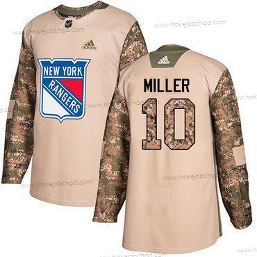 Adidas Muž New York Rangers #10 J.T. Miller Camo Autentické 2017 Veterans Day Sešitý NHL Dres