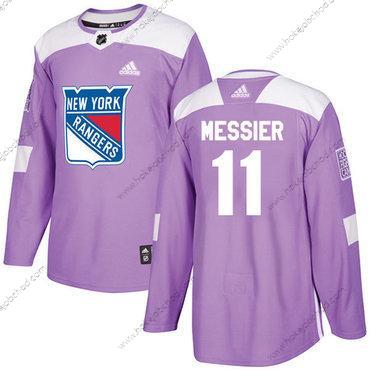 Adidas Muž New York Rangers #11 Mark Messier Nachový Autentické Bojuje proti rakovině Sešitý NHL Dres