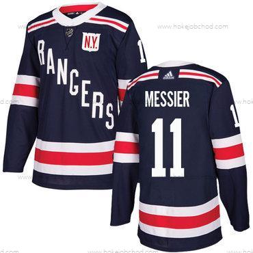 Adidas Muž New York Rangers #11 Mark Messier Námořnictvo Modrý Autentické 2018 Zimní Klasický Sešitý NHL Dres