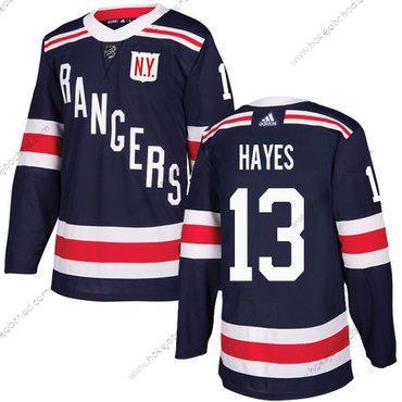 Adidas Muž New York Rangers #13 Kevin Hayes Námořnictvo Modrý Autentické 2018 Zimní Klasický Sešitý NHL Dres