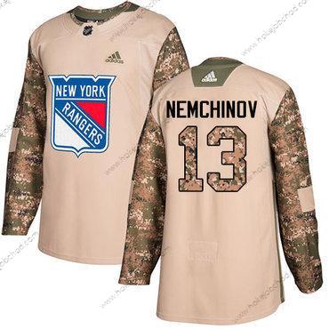 Adidas Muž New York Rangers #13 Sergei Nemchinov Camo Autentické 2017 Veterans Day Sešitý NHL Dres