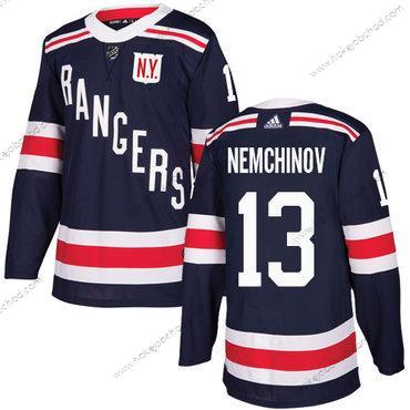 Adidas Muž New York Rangers #13 Sergei Nemchinov Námořnictvo Modrý Autentické 2018 Zimní Klasický Sešitý NHL Dres