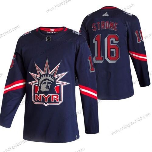 Adidas Muž New York Rangers #16 Ryan Strome Námořnictvo 2020-21 Obrácený Retro Náhradní NHL Dres