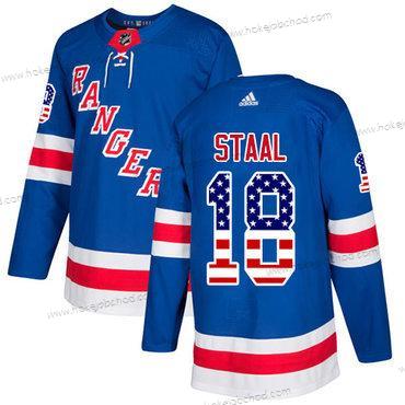 Adidas Muž New York Rangers #18 Marc Staal Royal Modrý Domácí Autentické USA Flag Sešitý NHL Dres