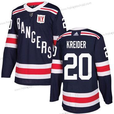 Adidas Muž New York Rangers #20 Chris Kreider Námořnictvo Modrý Autentické 2018 Zimní Klasický Sešitý NHL Dres