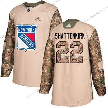 Adidas Muž New York Rangers #22 Kevin Shattenkirk Camo Autentické 2017 Veterans Day Sešitý NHL Dres