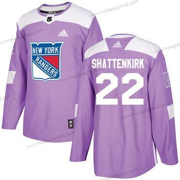 Adidas Muž New York Rangers #22 Kevin Shattenkirk Nachový Autentické Bojuje proti rakovině Sešitý NHL Dres